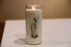 Queen of the Rosary Votive Candle